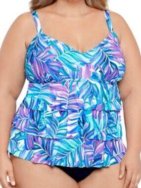 Swim Solutions Plus Beachwear Summer One-Piece Swimsuit